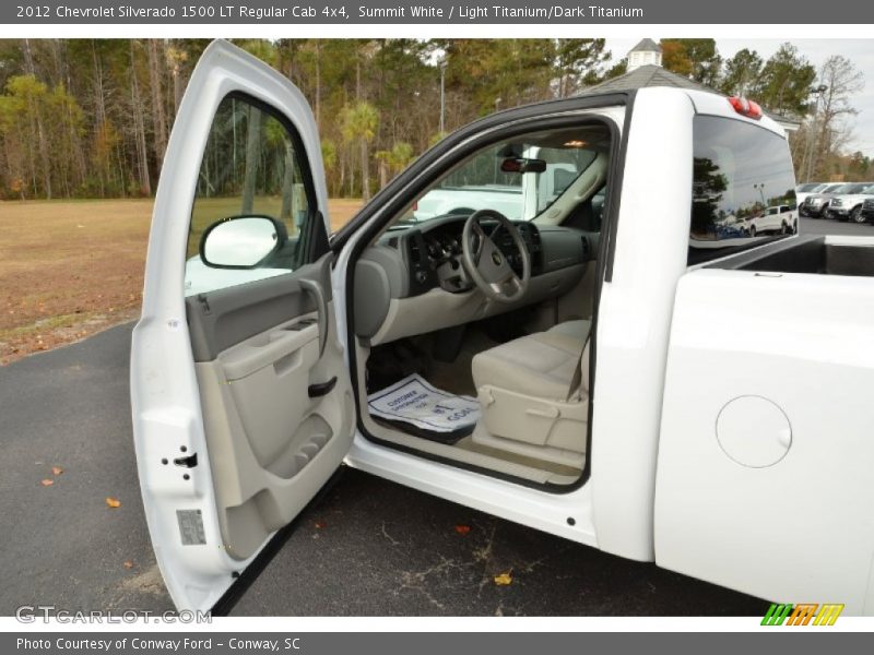 Summit White / Light Titanium/Dark Titanium 2012 Chevrolet Silverado 1500 LT Regular Cab 4x4