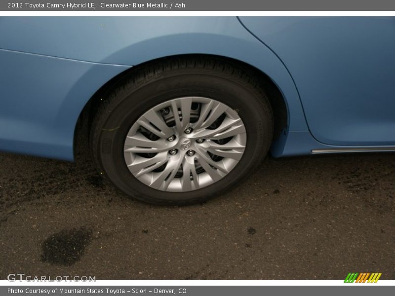 Clearwater Blue Metallic / Ash 2012 Toyota Camry Hybrid LE