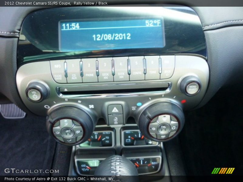 Controls of 2012 Camaro SS/RS Coupe