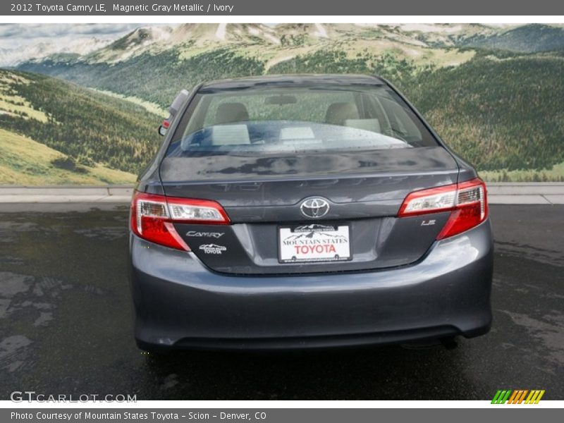 Magnetic Gray Metallic / Ivory 2012 Toyota Camry LE