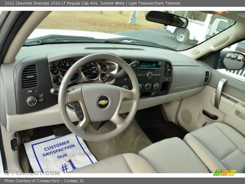 Summit White / Light Titanium/Dark Titanium 2012 Chevrolet Silverado 1500 LT Regular Cab 4x4