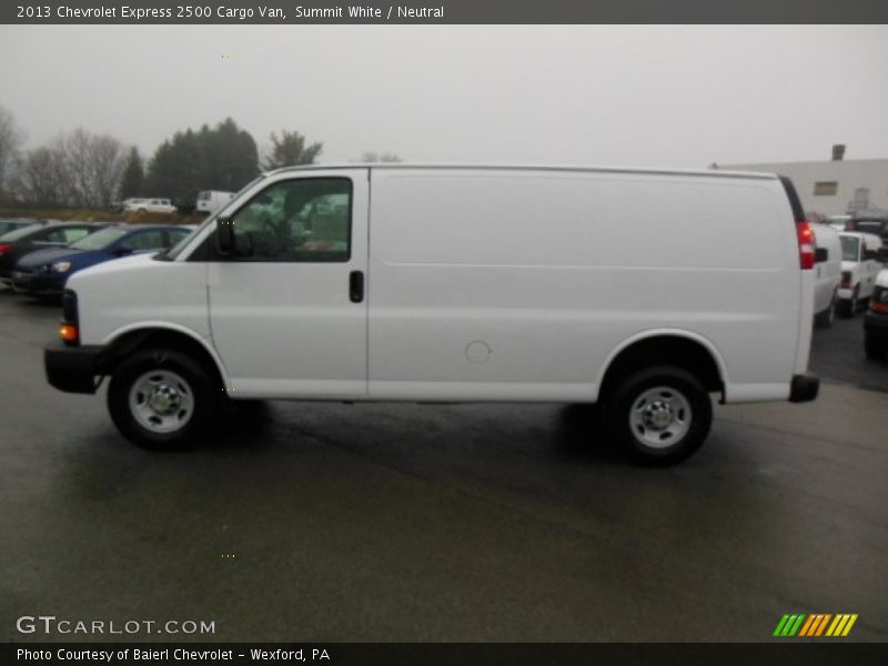 Summit White / Neutral 2013 Chevrolet Express 2500 Cargo Van