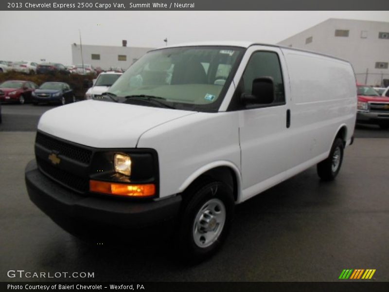 Summit White / Neutral 2013 Chevrolet Express 2500 Cargo Van