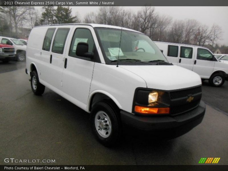 Summit White / Neutral 2013 Chevrolet Express 2500 Cargo Van