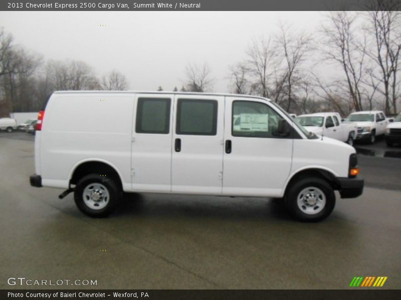 Summit White / Neutral 2013 Chevrolet Express 2500 Cargo Van