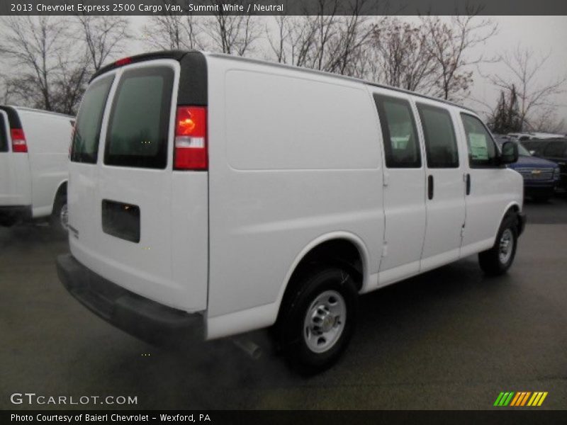 Summit White / Neutral 2013 Chevrolet Express 2500 Cargo Van