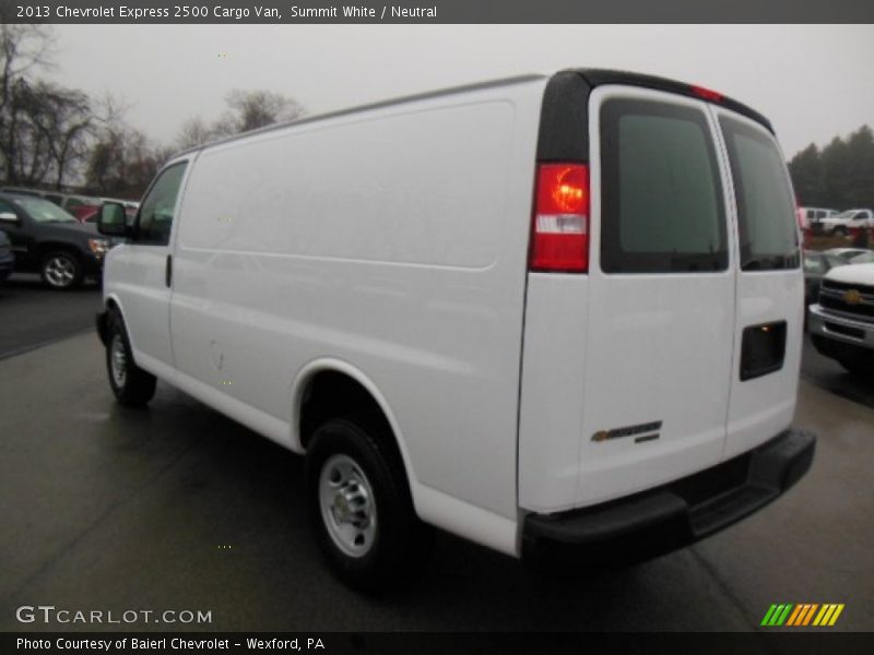 Summit White / Neutral 2013 Chevrolet Express 2500 Cargo Van