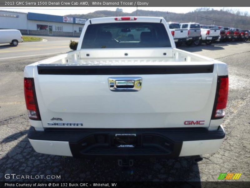 White Diamond Tricoat / Ebony 2013 GMC Sierra 1500 Denali Crew Cab AWD