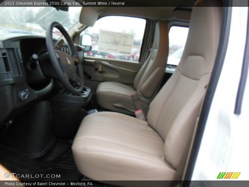 Summit White / Neutral 2013 Chevrolet Express 2500 Cargo Van