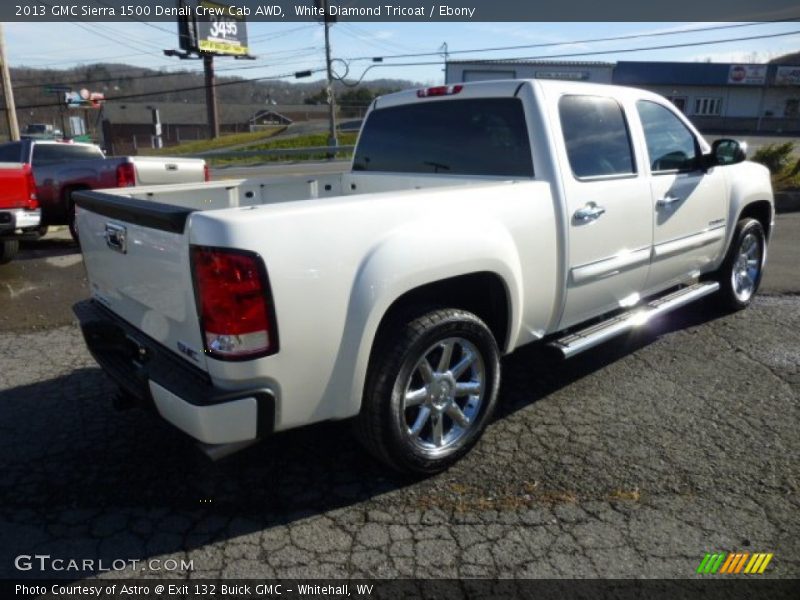 White Diamond Tricoat / Ebony 2013 GMC Sierra 1500 Denali Crew Cab AWD