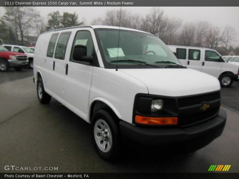 Summit White / Medium Pewter 2013 Chevrolet Express 1500 Cargo Van