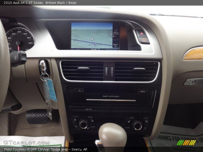 Brilliant Black / Beige 2010 Audi A4 2.0T Sedan