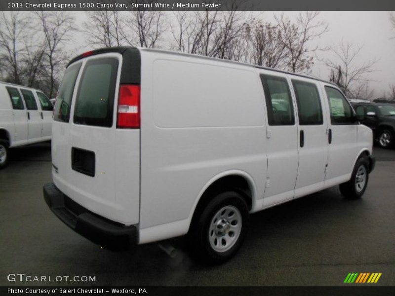 Summit White / Medium Pewter 2013 Chevrolet Express 1500 Cargo Van