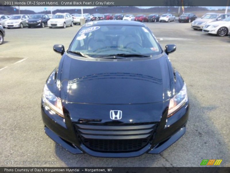 Crystal Black Pearl / Gray Fabric 2011 Honda CR-Z Sport Hybrid