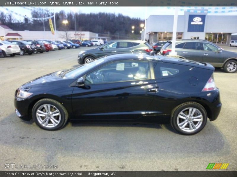 Crystal Black Pearl / Gray Fabric 2011 Honda CR-Z Sport Hybrid