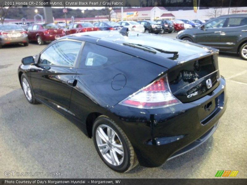 Crystal Black Pearl / Gray Fabric 2011 Honda CR-Z Sport Hybrid