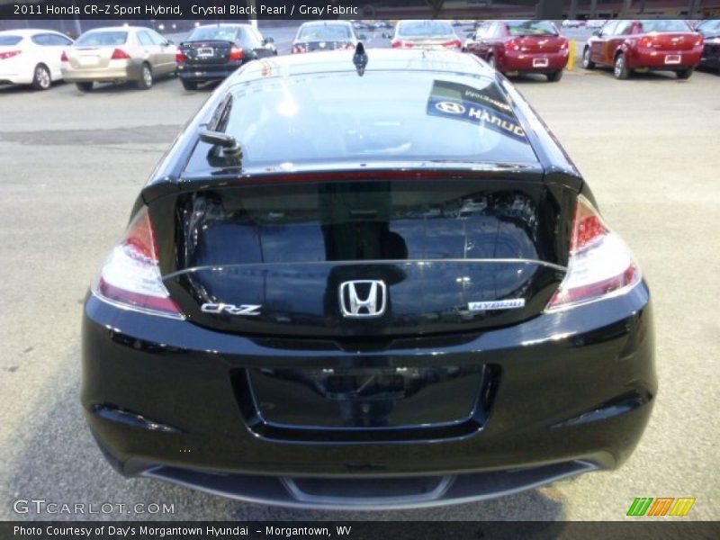 Crystal Black Pearl / Gray Fabric 2011 Honda CR-Z Sport Hybrid