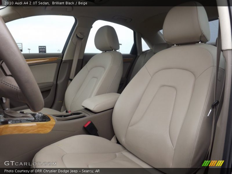 Brilliant Black / Beige 2010 Audi A4 2.0T Sedan