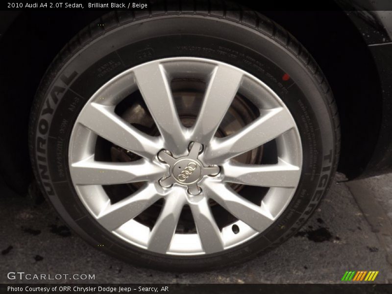 Brilliant Black / Beige 2010 Audi A4 2.0T Sedan