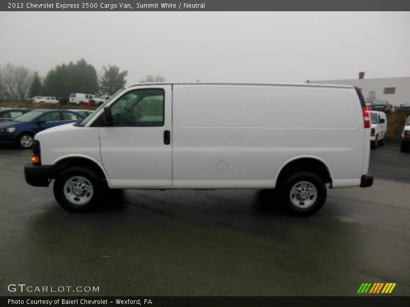 Summit White / Neutral 2013 Chevrolet Express 3500 Cargo Van