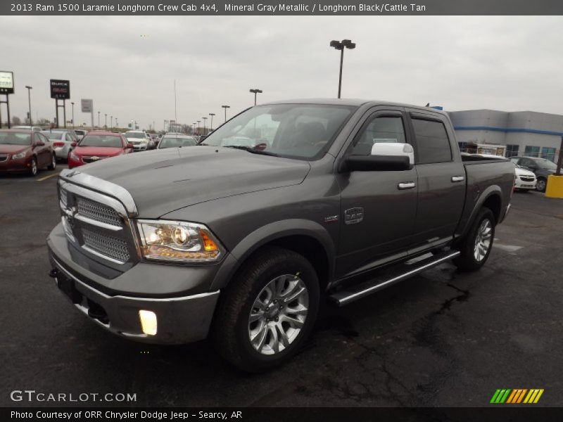 Mineral Gray Metallic / Longhorn Black/Cattle Tan 2013 Ram 1500 Laramie Longhorn Crew Cab 4x4