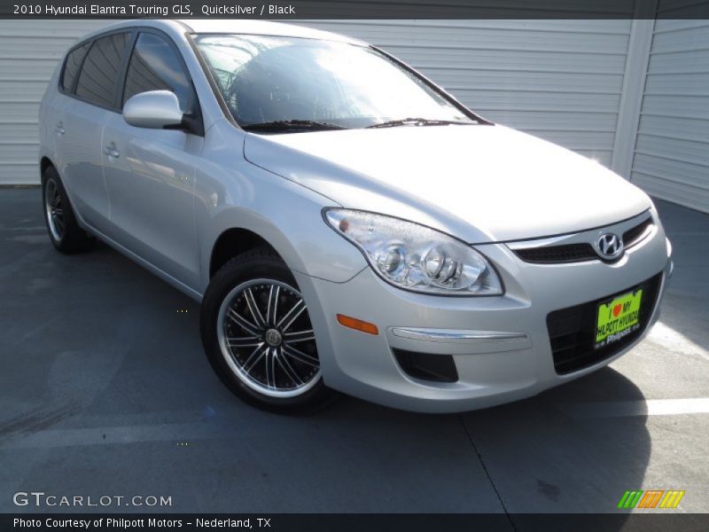 Quicksilver / Black 2010 Hyundai Elantra Touring GLS
