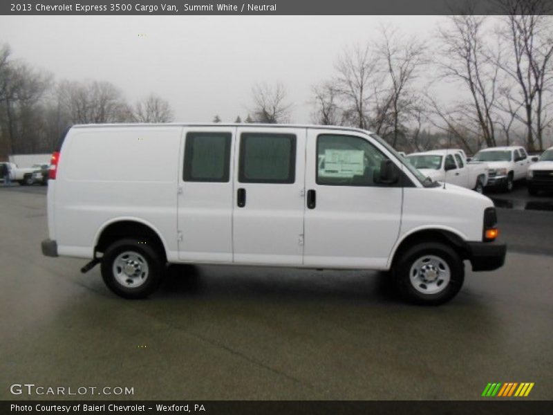 Summit White / Neutral 2013 Chevrolet Express 3500 Cargo Van