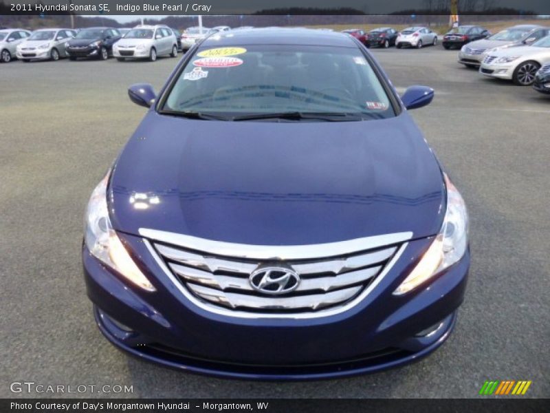 Indigo Blue Pearl / Gray 2011 Hyundai Sonata SE
