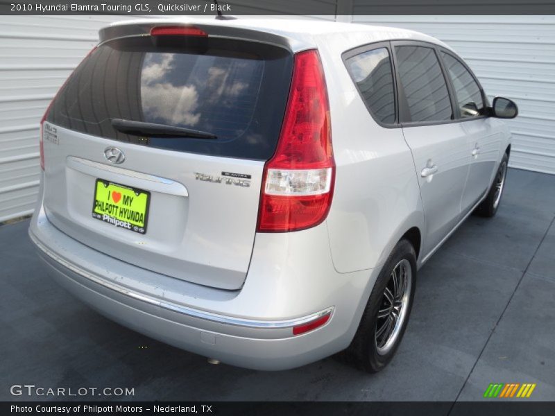 Quicksilver / Black 2010 Hyundai Elantra Touring GLS