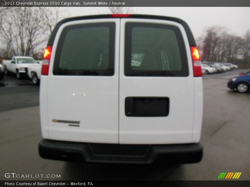 Summit White / Neutral 2013 Chevrolet Express 3500 Cargo Van