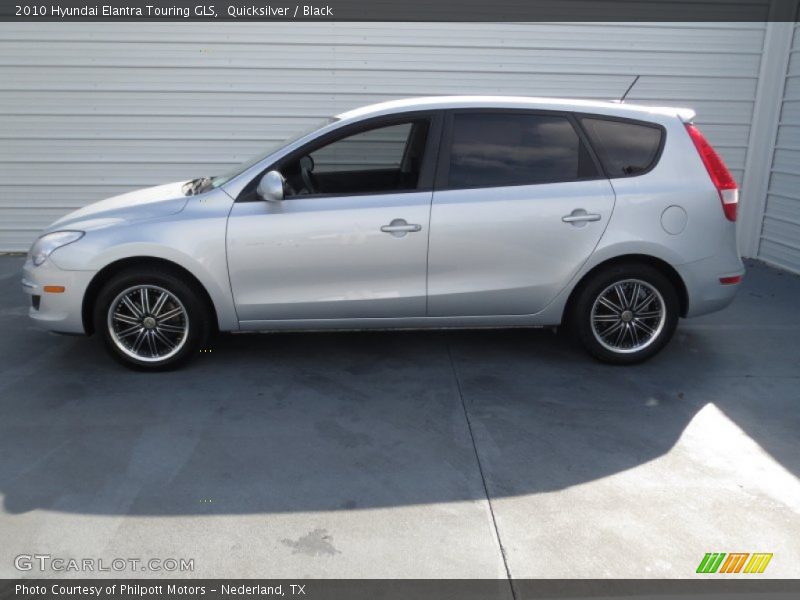 Quicksilver / Black 2010 Hyundai Elantra Touring GLS