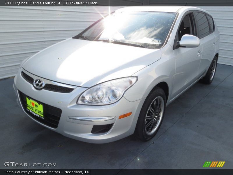 Quicksilver / Black 2010 Hyundai Elantra Touring GLS