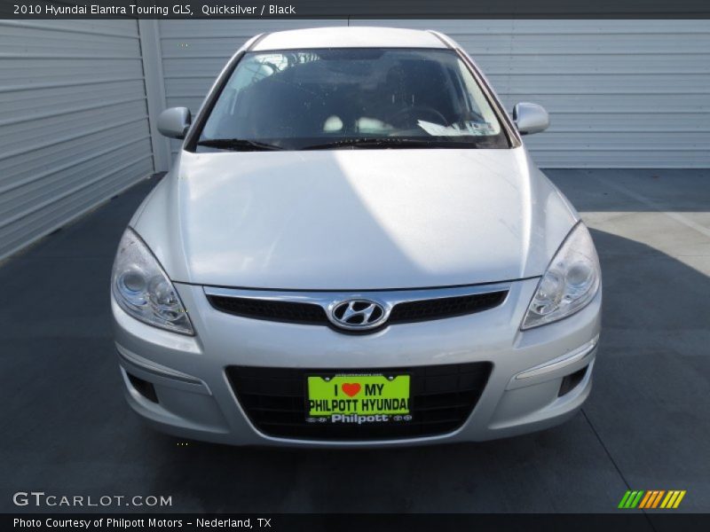 Quicksilver / Black 2010 Hyundai Elantra Touring GLS