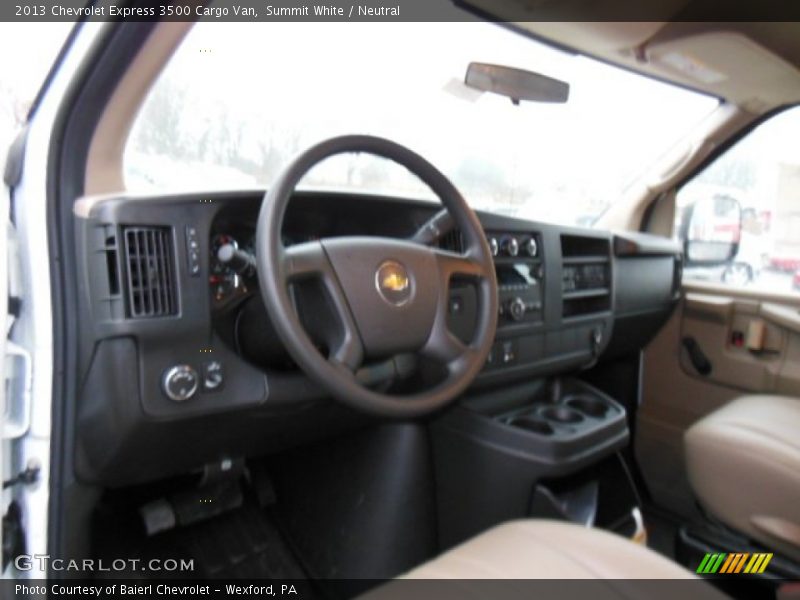 Summit White / Neutral 2013 Chevrolet Express 3500 Cargo Van