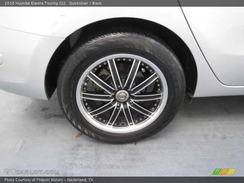 Quicksilver / Black 2010 Hyundai Elantra Touring GLS