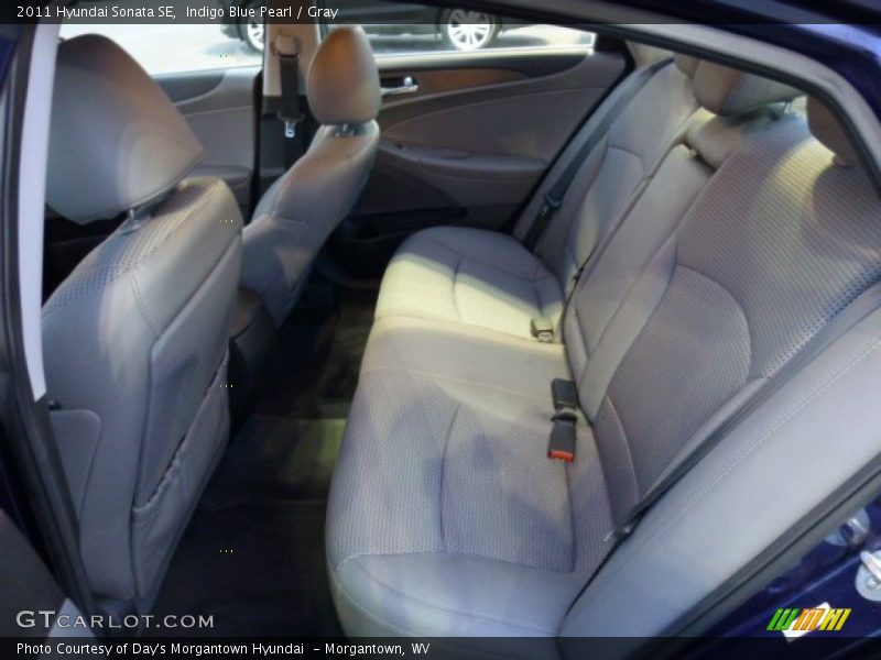 Indigo Blue Pearl / Gray 2011 Hyundai Sonata SE
