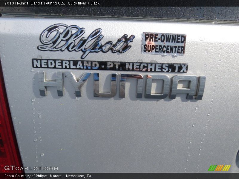 Quicksilver / Black 2010 Hyundai Elantra Touring GLS