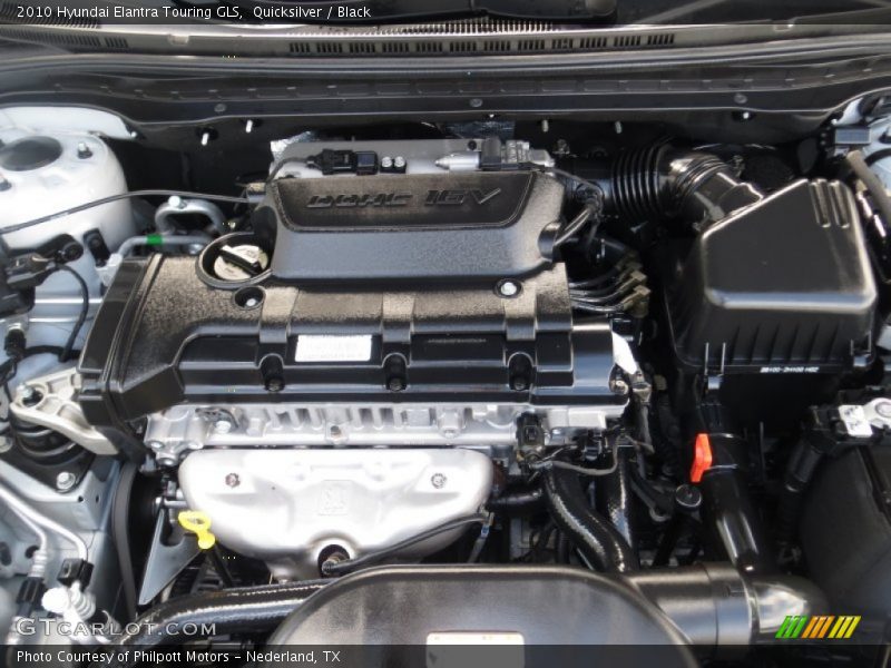 Quicksilver / Black 2010 Hyundai Elantra Touring GLS