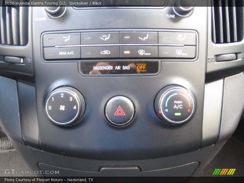 Quicksilver / Black 2010 Hyundai Elantra Touring GLS