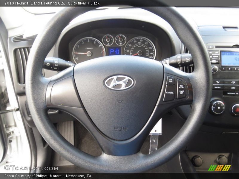 Quicksilver / Black 2010 Hyundai Elantra Touring GLS