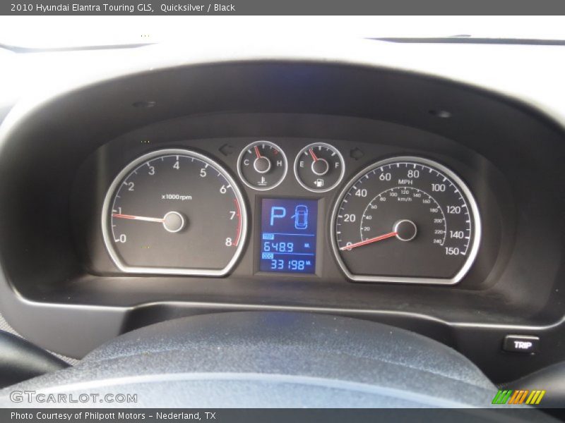 Quicksilver / Black 2010 Hyundai Elantra Touring GLS
