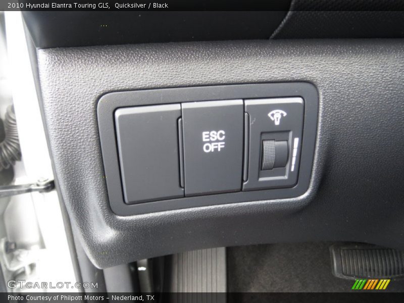 Quicksilver / Black 2010 Hyundai Elantra Touring GLS