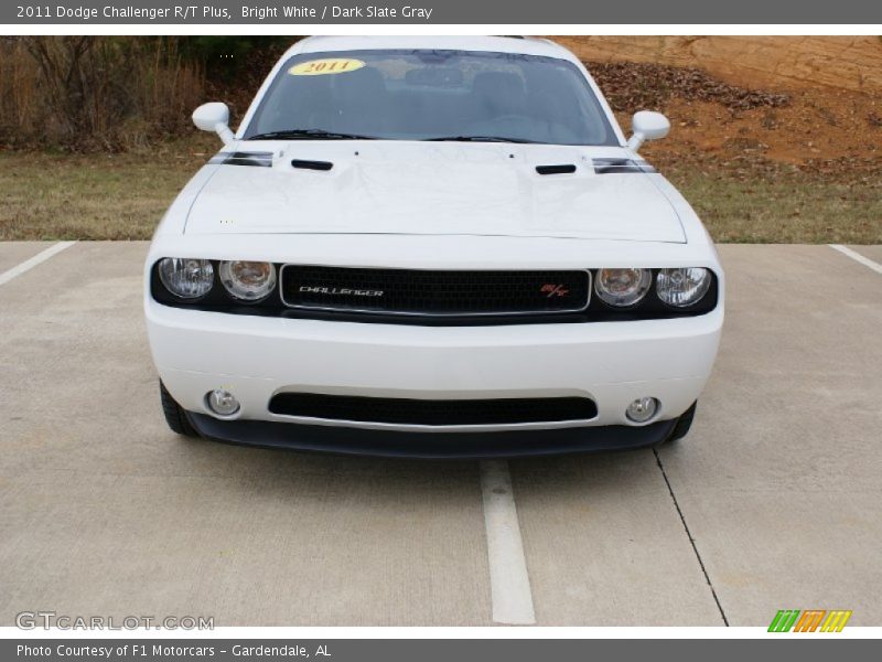 Bright White / Dark Slate Gray 2011 Dodge Challenger R/T Plus