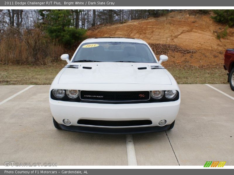 Bright White / Dark Slate Gray 2011 Dodge Challenger R/T Plus