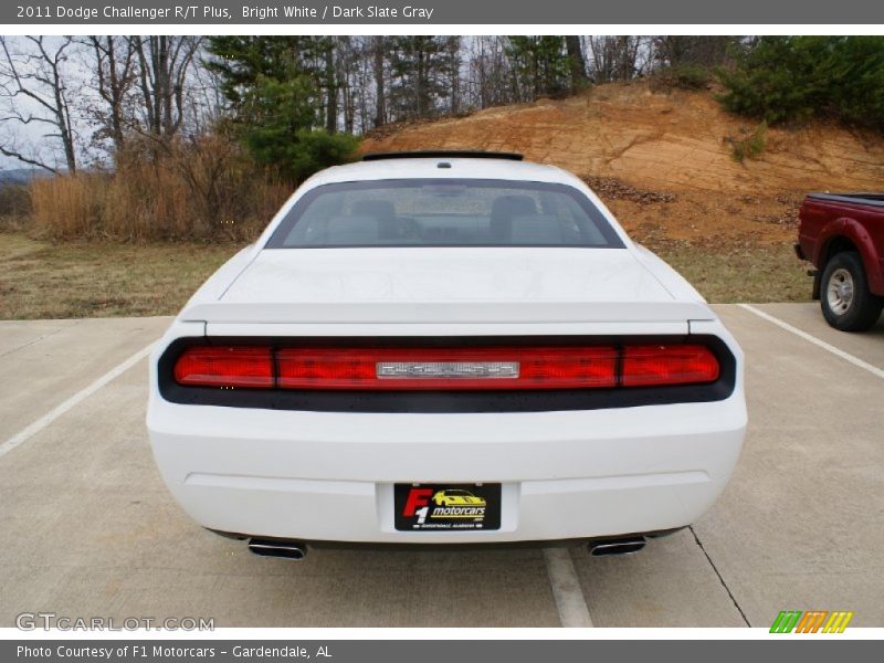 Bright White / Dark Slate Gray 2011 Dodge Challenger R/T Plus