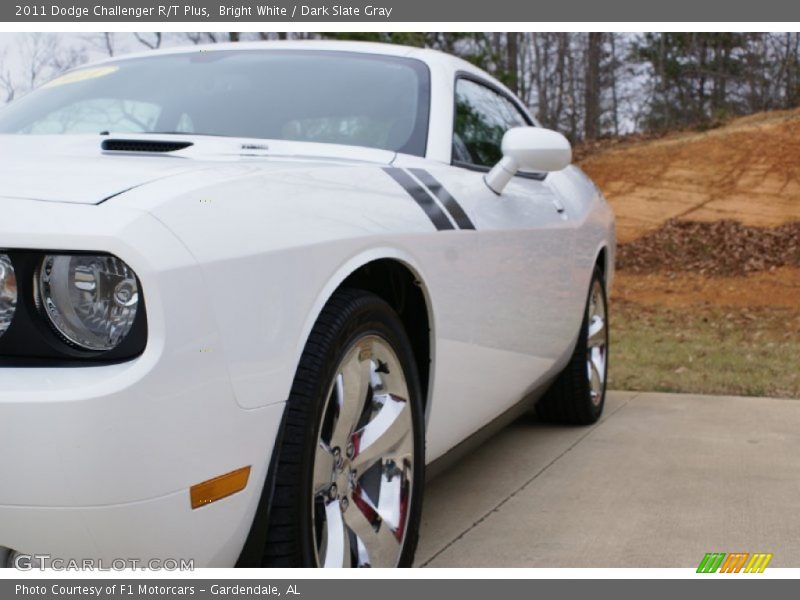Bright White / Dark Slate Gray 2011 Dodge Challenger R/T Plus
