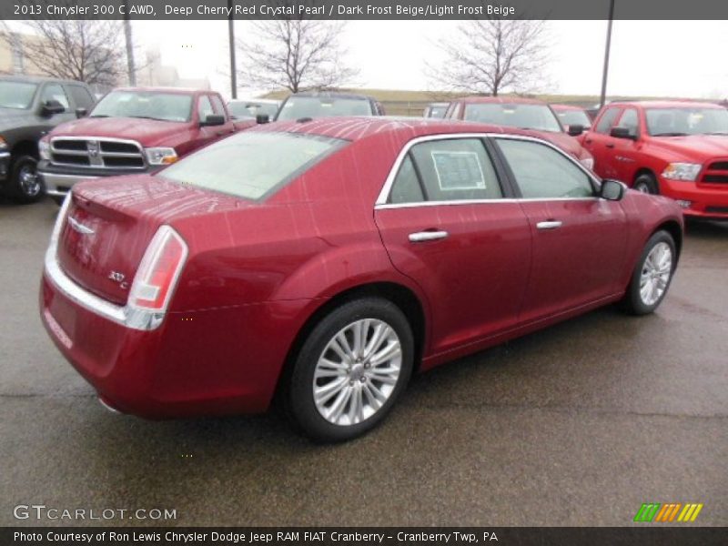 Deep Cherry Red Crystal Pearl / Dark Frost Beige/Light Frost Beige 2013 Chrysler 300 C AWD