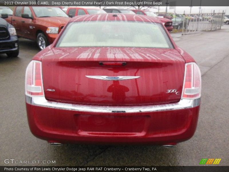 Deep Cherry Red Crystal Pearl / Dark Frost Beige/Light Frost Beige 2013 Chrysler 300 C AWD