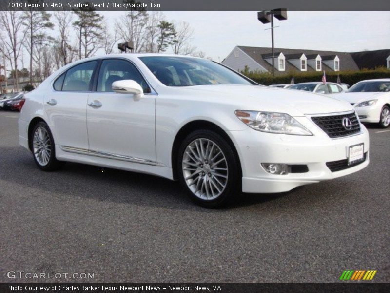 Starfire Pearl / Black/Saddle Tan 2010 Lexus LS 460