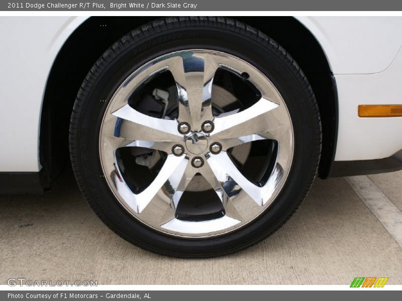 Bright White / Dark Slate Gray 2011 Dodge Challenger R/T Plus